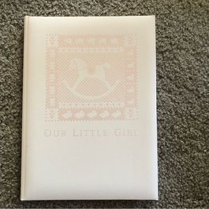 HALLMARK OUR LITTLE GIRL KEEPSAKE ALBUM PINK BABY BOOK